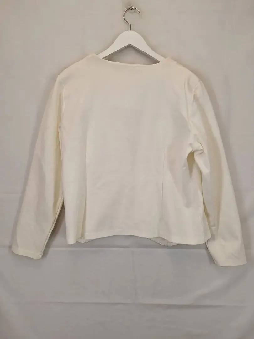 Bird By Design Elegant Vanilla Ponte Blazer Size 18